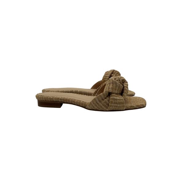Tuckernuck Shoes - Tuckernuck 'Brit' Beige Raffia Sandals Size 7.5